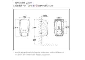 Hartmann Clean Safe basic Überkopf Dosierspender - 0