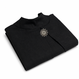 Talar Unisex Black mit Schmuck