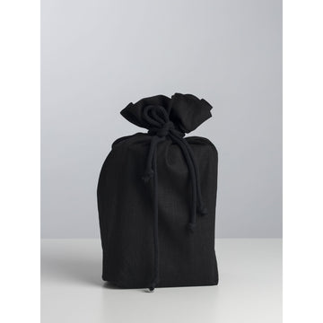 Papierurne mit Leinenbeutel Black