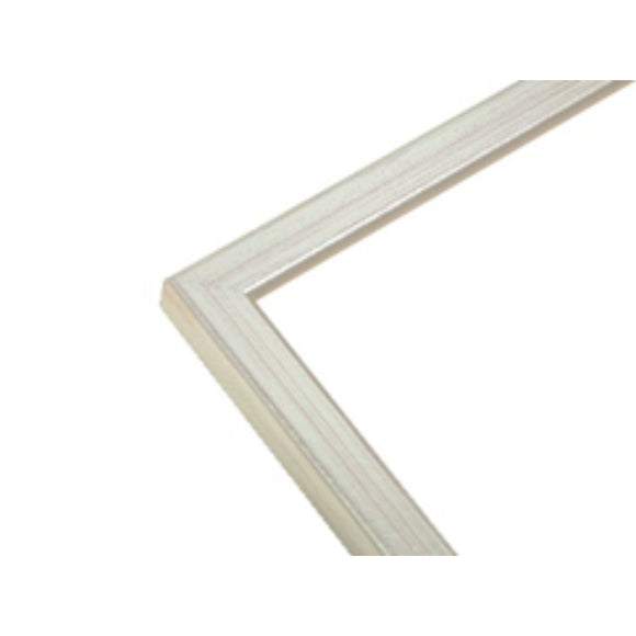 Holzrahmen in Silberfarbe