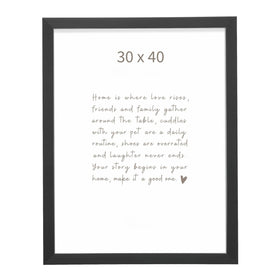 Bilderrahmen schwarz mit Silberkante - 0