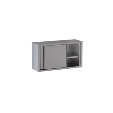 Edelstahl Hängeschrank mit Schiebetüren Standard