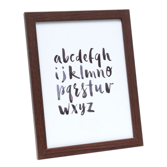 Bilderrahmen in dunkelbraune Holzfarbe