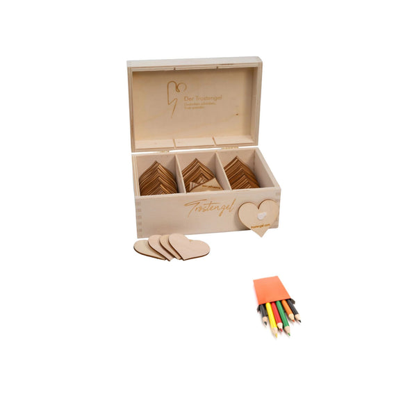 Trostherzen in Trostengelbox Starterset