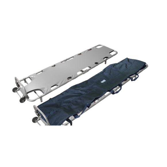 Faltbare Trage mit Füßen und Bergungssack