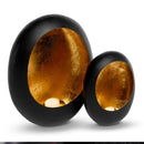 Windlichter Schwarz/Gold-3