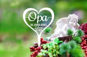 Grabstecker "Opa die Spuren deines Lebens bleiben"