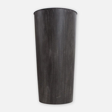 Hohe Bodenvase - dunkles Metall - 0