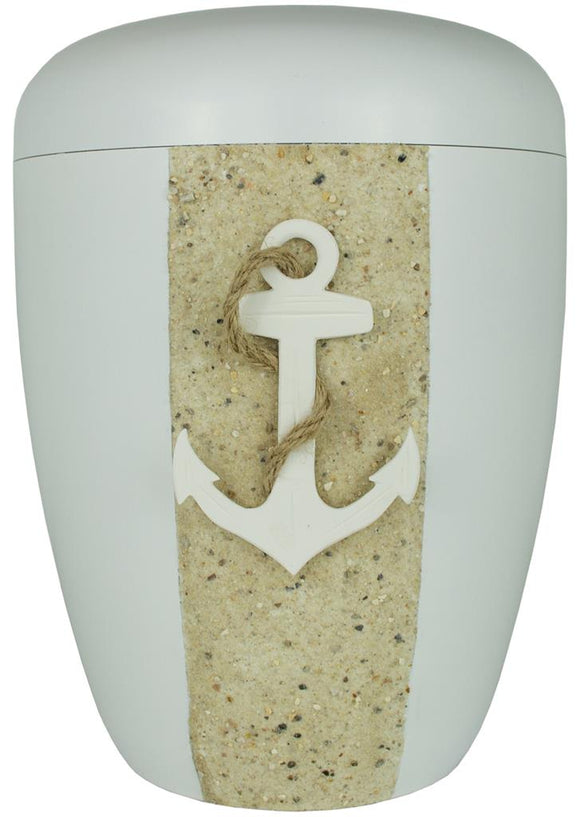 Spalt Urne 3D Emblem See Bemalt Naturstoff