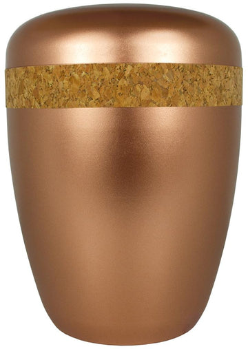 Spalt Urne Metallic Naturstoff
