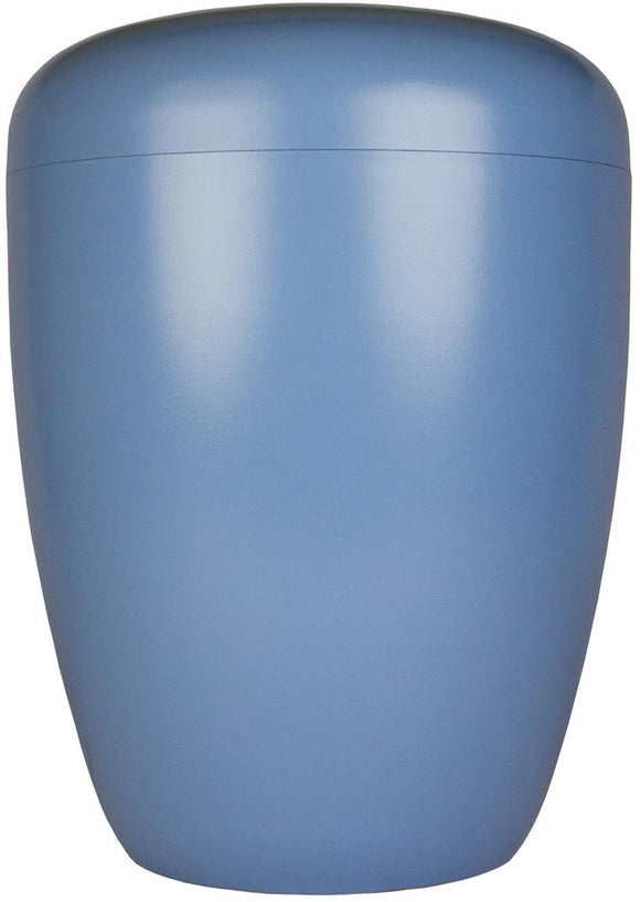 Spalt Urne Blau Lackiert Naturstoff
