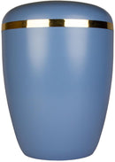 Spalt Urne Blau Lackiert Naturstoff-1