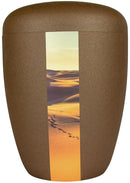 Spalt Urne Bronze Lackiert Naturstoff-3