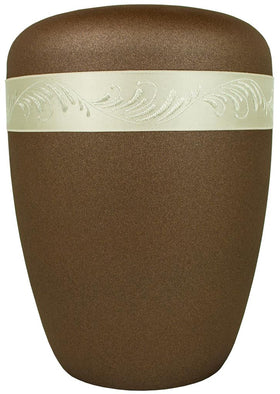 Spalt Urne Bronze Lackiert Naturstoff - 0