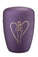 Spalt Urne Violett Lackiert Naturstoff-1