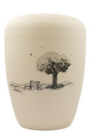Spalt Urne Seashell Lackiert Naturstoff-7