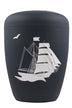 Grau Segelschiff