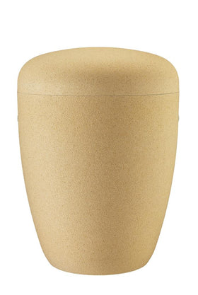 Spalt Urne Ivory Velevt Lackiert Naturstoff - 0