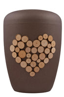 Spalt Urne 3D Emblem Holz Naturstoff-2