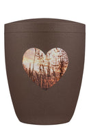 Spalt Urne Bronze Lackiert Naturstoff-3