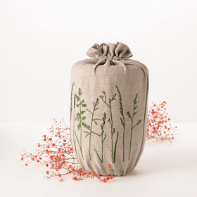 Last Velvet Textile Urne Leinen Gräser