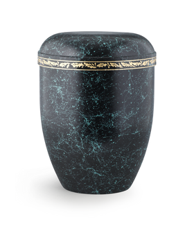 Völsing klassische Naturstoff Urne Eichenlaub Zierband