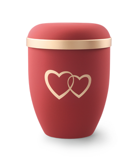 Völsing klassische Naturstoff Urne Herzen