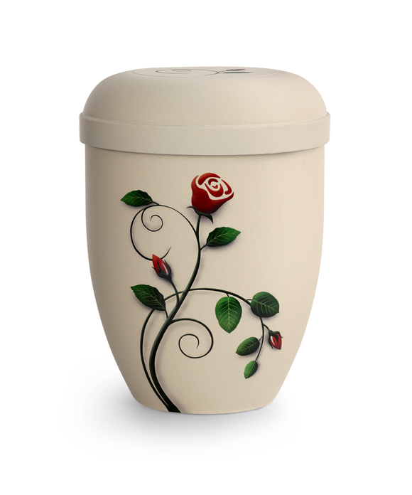 Völsing klassiche Naturstoff Urne Airbrush