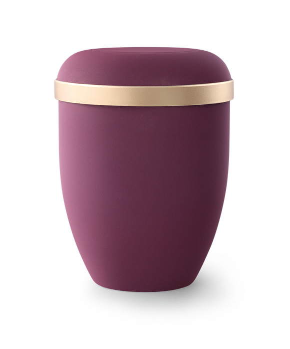 Völsing Naturstoff Urne Goldrand