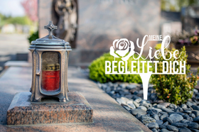 Grabstecker "Meine Liebe begleitet dich" 3er Set