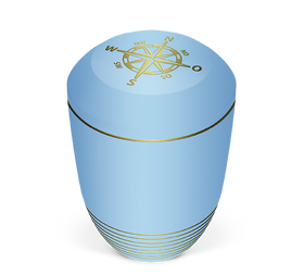 Heiso Seeurne Atlantikblau Bio Urne