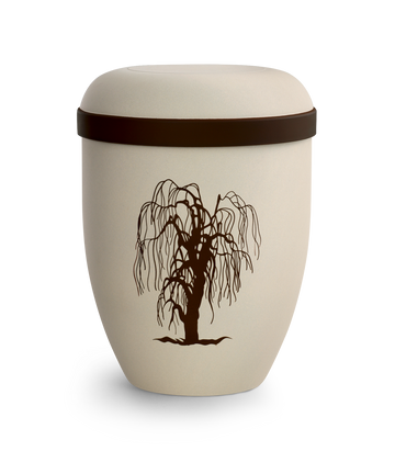 Völsing klassische Naturstoff Urne creme