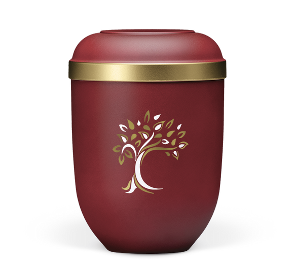 Heiso Classic Goldrand Baum ArtDecor Bio Urne