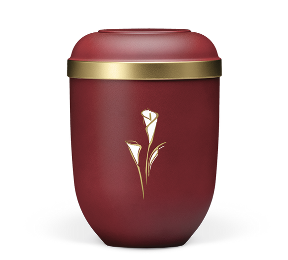 Heiso Classic Goldrand Calla Bio Urne