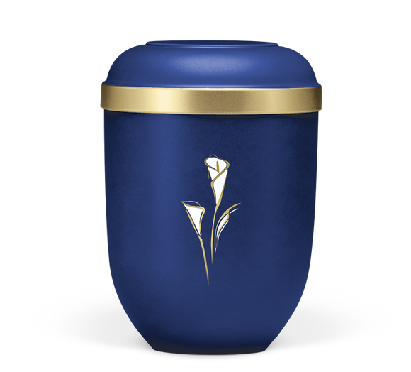 Heiso Classic Goldrand Calla Bio Urne