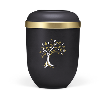 Heiso Classic Goldrand Baum ArtDecor Bio Urne