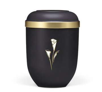 Heiso Classic Goldrand Calla Bio Urne