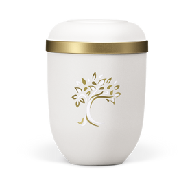 Heiso Classic Goldrand Baum ArtDecor Bio Urne - 0