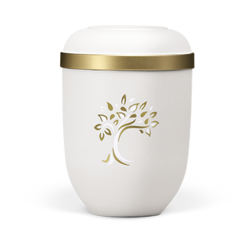 Heiso Classic Goldrand Baum ArtDecor Bio Urne - 0