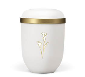 Heiso Classic Goldrand Calla Bio Urne - 0
