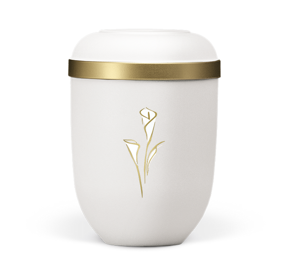Heiso Classic Goldrand Calla Bio Urne
