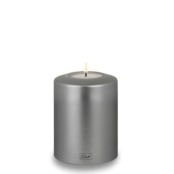 Qult Classic Teelichthalter in Kerzenform Metallic