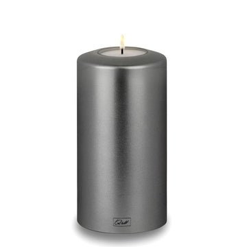 Qult Classic Teelichthalter in Kerzenform Metallic - 0