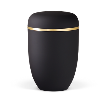 Heiso Elegance Goldband gebürstet Bio Urne
