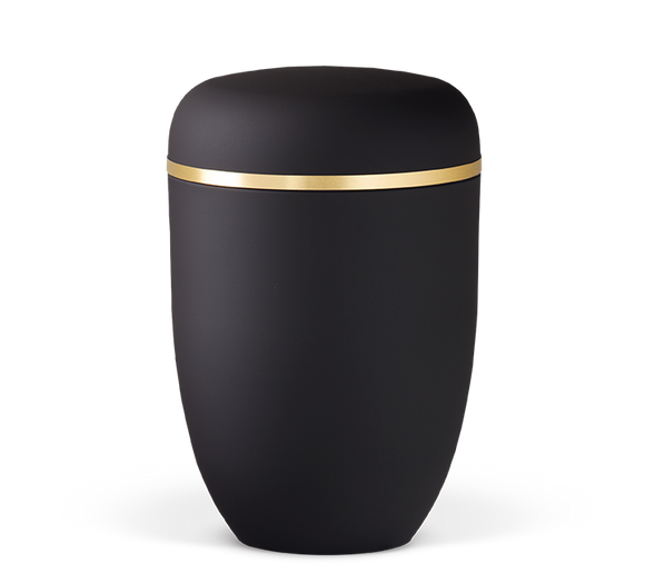 Heiso Elegance Goldband gebürstet Bio Urne