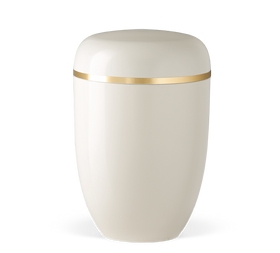 Heiso Elegance Goldband gebürstet Bio Urne - 0
