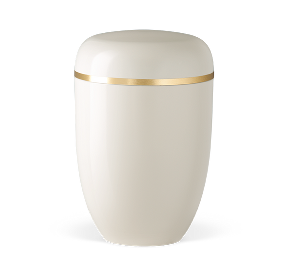 Heiso Elegance Goldband gebürstet Bio Urne