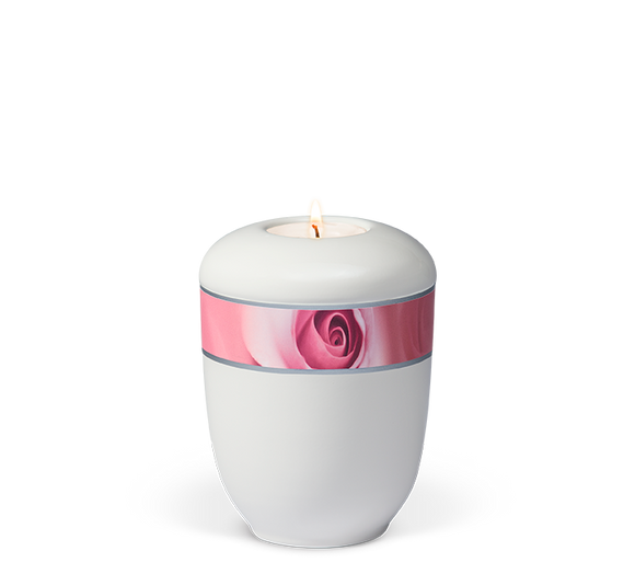 Heiso Gedenkurne Dekorband Motiv Keramik