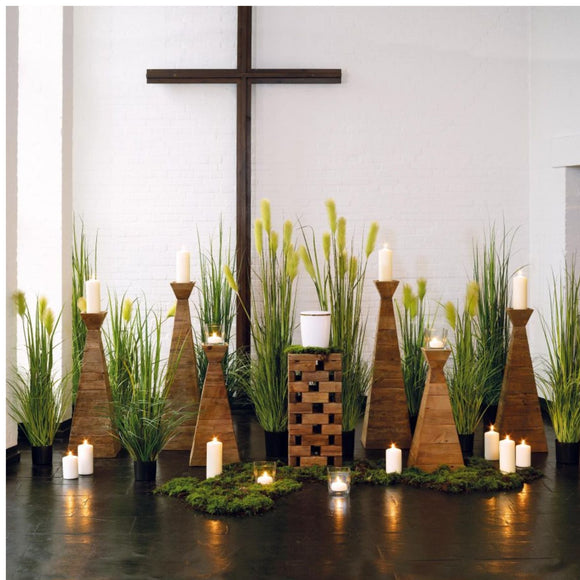 Komplettdekoration Pyramiden-Leuchter 2 Sets