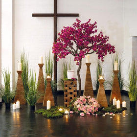 Komplettdekoration Pyramiden-Leuchter 2 Sets